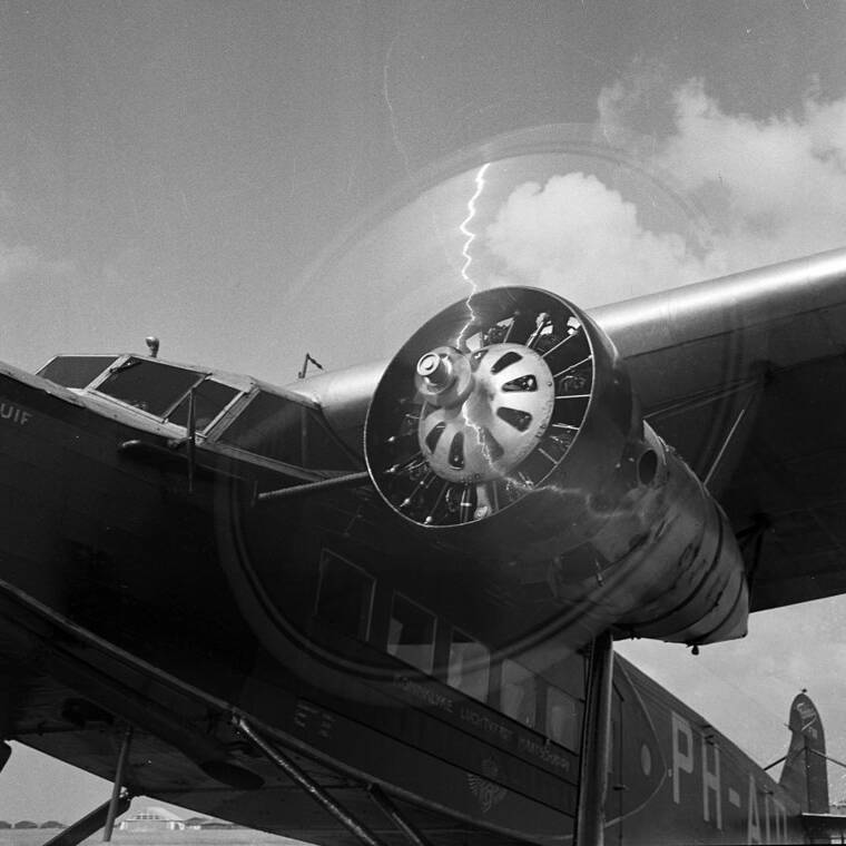 Avion à l'essai