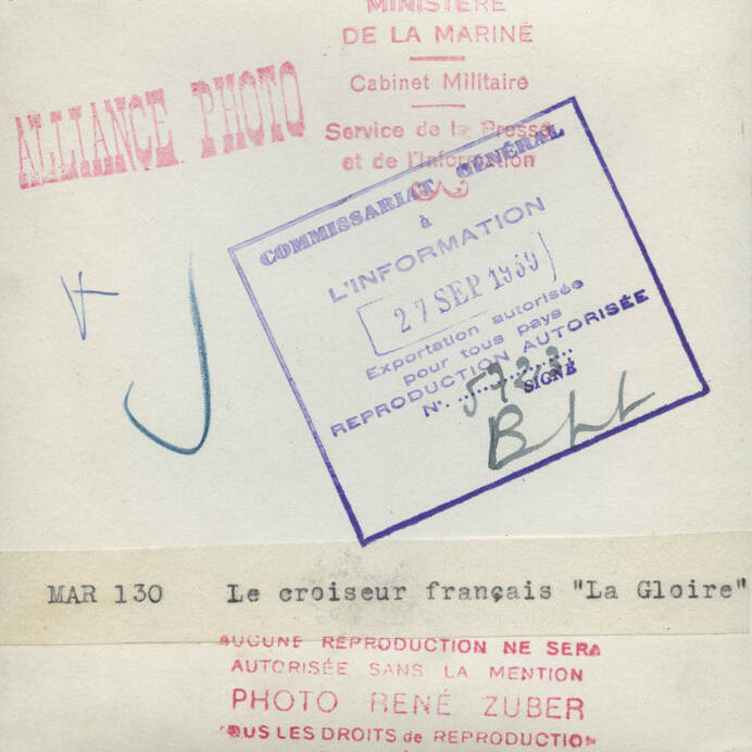 La Gloire au mouillage