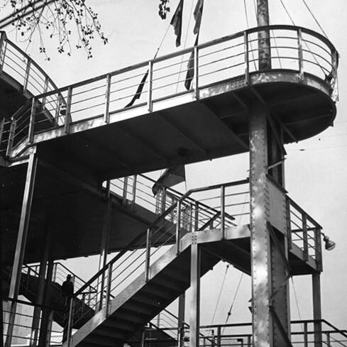 Un pavillon de l'exposition