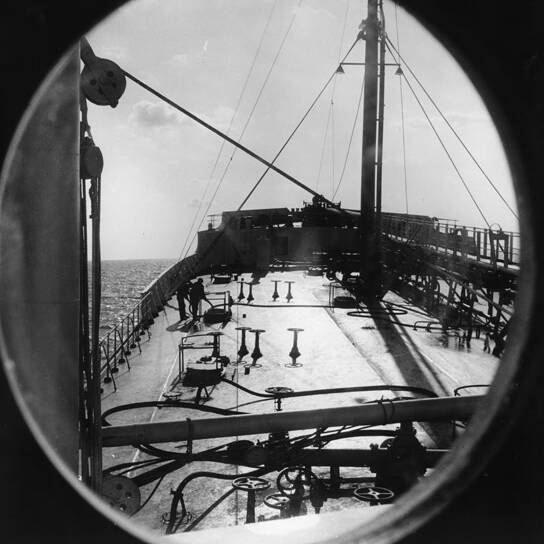 Pont du bateau vue de l'avant