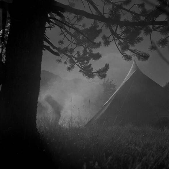 Crépuscule en camping