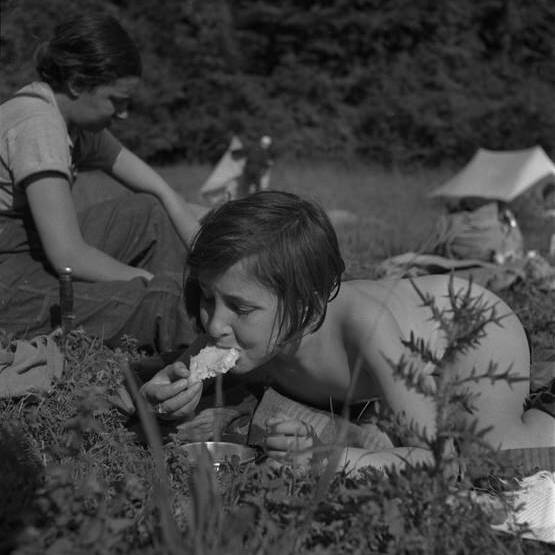 Petit déjeuner en camping